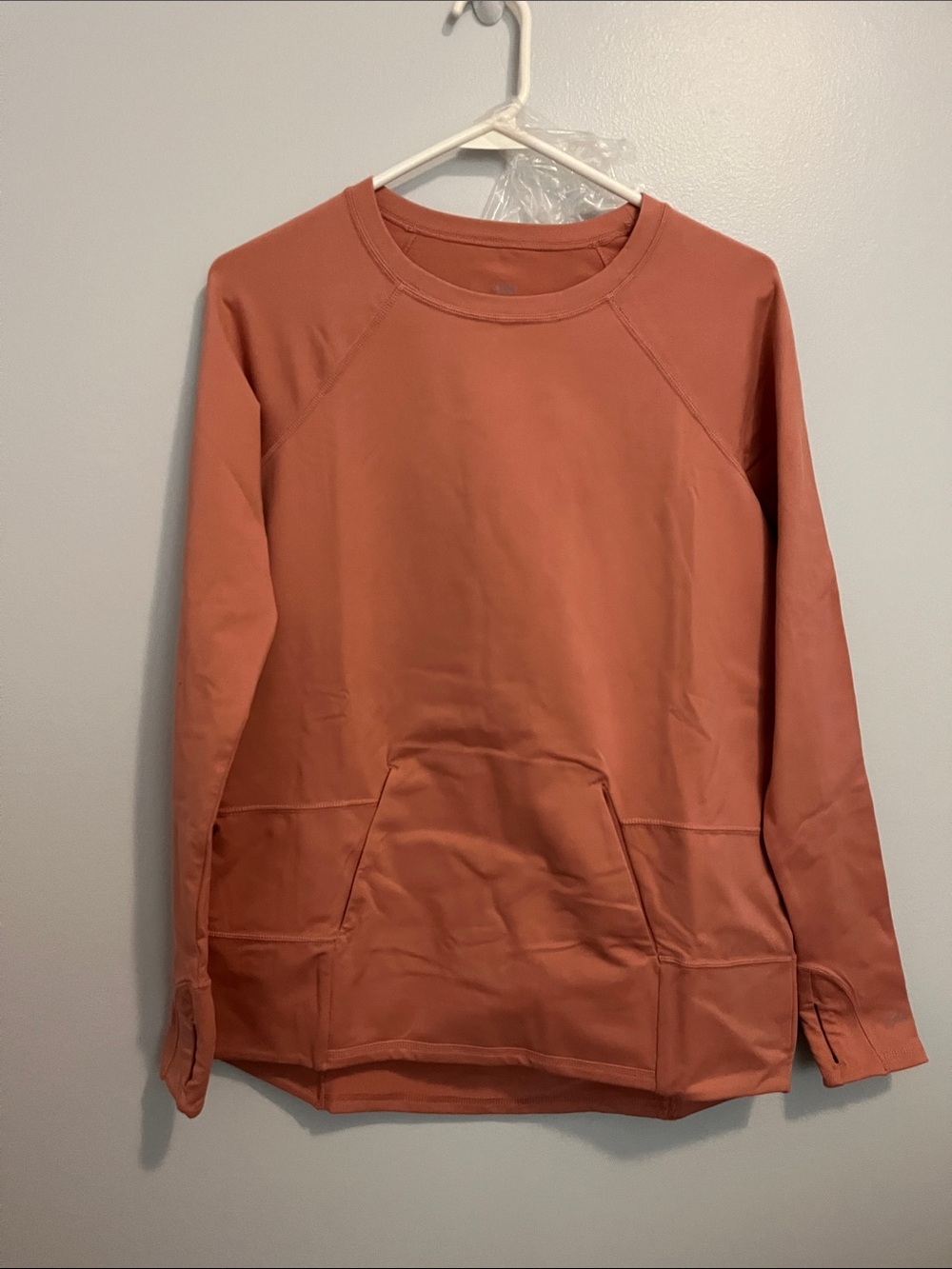 zuda Scoop Neck Sweatshirt in Terracotta